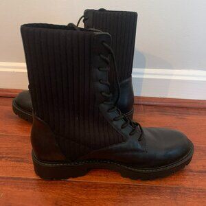 Charles David Black combat boots size 7.5